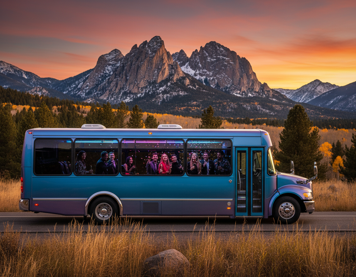 Broomfield party bus and bus charter